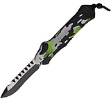 Image of Heretic Knives Auto Hydra OTF Recurve Camo