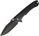 Image of Heretic Knives Wraith Framelock Black Folding Knife