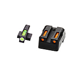 HiViz LiteWave H3 Tritium/Litepipe Pistol Night Sight Set - Fits All Kimber 1911 w/ Fixed Sights, Except Micro