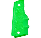 Image of Hogue Colt Govt. Rubber Zombie-X Gun Grip with Finger Grooves - Glow in the Dark Zombie Green