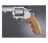 Image of Hogue Dan Wesson Handgun Grip Small Frame Tulipwood Top Finger Groove, Checkered 57751