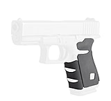 Hogue Glock 19, 23, 32, 38, Wrapter Rubber Adhesive Grip, Block Texture, Small Frame Compact Generation 3, Black, 17238