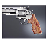 Image of Hogue S&amp;W K or L Sq. Butt Handgun Grip Tulipwood Stripe Cap 10720