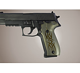 Image of Hogue SIG Sauer P226 Handgun Grip Tribal Aluminum - Green Anodized 26111