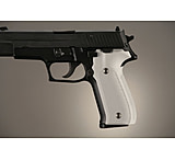 Image of Hogue SIG Sauer P228 - P229 Handgun Grip Checkered Aluminum - Clear Anodized 28174