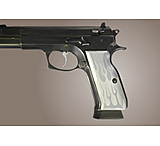 Image of Hogue TZ-75 - EAA. P9 Handgun Grip Flames Aluminum - Clear Anodized 75124