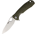 Image of Honey Badger Knives Large Leaf Linerlock Green