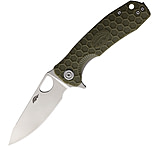 Image of Honey Badger Knives Medium Leaf Linerlock Green