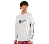 Image of HUK Performance Fishing Pursuit Americana Fill Long Sleeve Crew - Men's