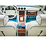 Image of iCanvas 'Hollywood Boudoir' - Mercedes-Benz 560'sL Dashboard by Car Culture - Canvas Print