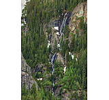 Image of iCanvas Waterfalls And Green Trees by William Sherrell - Canvas Print
