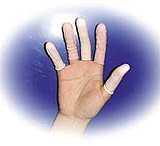 Image of Interworld Network Antistatic Latex Finger Cots, InterWorld 10144-100 Yellow