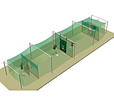 Image of Jugs Sports Indoor Split-Cage Batting Cage Package
