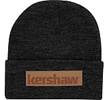 Image of Kershaw Gray Beanie With Leather Patch