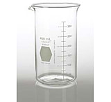 Image of Kimble/Kontes KIMAX Brand Berzelius Beakers, Tall Form, Graduated, Borosilicate Glass 14030 400 With Pouring Spout, Pack of 6