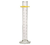 Image of Kimble/Kontes KIMAX Brand Reverse Metric Scale Graduated Cylinders, Class A 20028W 10 White Scale, Pack