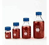 Image of Kimble/Kontes KIMAX GL45 Media/Storage Bottles, Graduated, Kimble Chase 14395 250 Media Bottles With Blue Cap