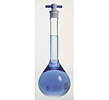 Image of Kimble/Kontes KIMAX Volumetric Flasks with Color-Coded PTFE [ST] Stopper, Class A, Kimble Chase 28014F 25