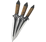 Image of Kit Rae Hellhawk Triple Dagger Throwing Knife Set - 9.75&quot; OAL