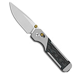 Image of Kizer Cutlery Kizer Militaw Button Liner Lock Knife Aluminum/Shipwreck CamoCarbon 3.4 Satin 299C8E74