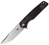 Image of Klaken Warpath Linerlock Black/Red CF