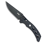 Image of Kubey Hound Crossbar Lock Knife Black G-10 3.4 Black Stonewash 13457AD7