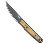 Image of Kubey Knives Fixie Kwaiken Fixed Blade Knife Ultem 3.1 Black SW BB180EE0