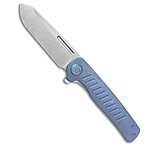 Image of Kubey Knives Steelhead Liner Lock Knife Blue Stonewash Titanium 3.2 Satin 8D7060C9