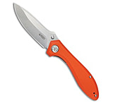 Image of Kubey Ruckus Liner Lock Knife Orange G-10 3.3 Bead Blast 58CC8D62