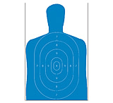 Image of Law Enforcement Targets B-27E Economy Silhouette Target 23x35 Inch Blue 100 Per Case B-27E-BLUE