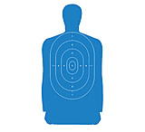 Image of Law Enforcement Targets B-27S Standard Silhouette Target 24x45 Inch Blue 100 Per Case B-27S-BLUE