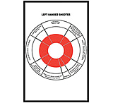 Image of Law Enforcement Targets Left Handed Handgun Feedback Target, Pack of 100