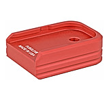 Image of Leapers UTG 0 Base Pad, Aluminum, Matte Red Color, Anodized Finish, Fits Glock Double Stack Small Frame Magazines