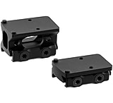 Image of Leapers UTG Optic Mount Kit for RMR, Red Dot Mount, Fits Picatinny Rail, RMR Footprint, Anodized Finish, Black, Includes Absolute Co-Witness and Low Profile Height Mounts