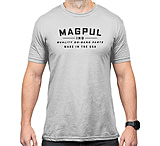 Image of Magpul MAG1112-041-S Go Bang Parts Stone Gray Heather Cotton/Polyester Short Sl