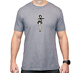 Image of Magpul MAG1117-010-S Hula Girl CVC Charcoal Gray Cotton/Polyester Short Sleeve