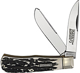 Image of Marbles Jumbo Trapper Stag Stainless Steel Folding Knife