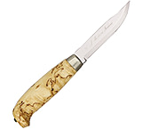 Image of Marttiini Lynx 121 Knife w/ Varnished Curly Birch Handle