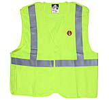 Image of MCR Safety Flame Resistant Safety Vest, Class 2 Break Away Pattern, Modacrylic Blend with 2in Silver Stripes