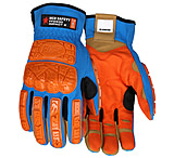 Image of MCR Safety ForceFlex Mechanics Gloves, D3O Back of Hand and Padded Palm, Two-way Spandex Back, MaxGrid Reinforced Palm