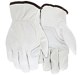 Image of MCR Safety Leather Drivers Work Gloves, CV Grade Grain Goatskin, Foam Padded Palm with Keystone Thumb