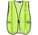 Image of MCR Safety Florescent Mesh Safety Vest, 13/8in Reflective Stripes, Lightweight Poly Mesh, Non-ANSI Rated