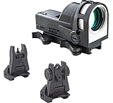 Image of Meprolight M21 1x30mm Reflex Red Dot Sight and Fubs Self-Illuminated Flip Backup Sight