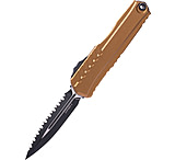 Image of Microtech Cypher II D/E Black Full Serrate 3.55in Folding Knife