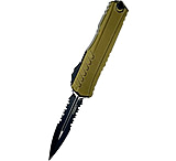 Image of Microtech Cypher II D/E Black Part Serrate 3.55in Folding Knife