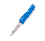 Image of Microtech Cypher II D/E Stonewash Full Serrate 3.55in Automatic Folding Knife