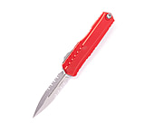 Image of Microtech Cypher II D/E Stonewash Part Serrate 3.55in Automatic Folding Knife