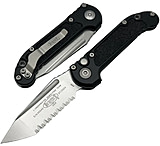 Image of Microtech L.U.D.T. T/E Gen III Stonewash Full Serrated 3.5in Folding Knife