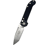 Image of Microtech L.U.D.T. T/E Gen III Stonewash Partial Serrated 3.5in Folding Knife