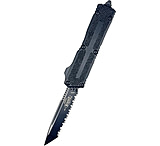 Image of Microtech Scarab II Gen III T/E Black Full Serrate Tactical 3.95in Folding Knife